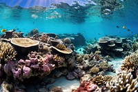 Reef landscape underwater outdoors nature. AI generated Image by rawpixel.