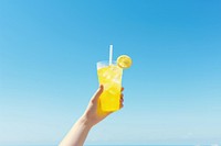 Lemonade soda, Summer drink. 