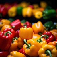 Bell peppers  vegetable plant. 