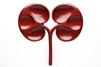 Kidney white background moustache furniture. AI generated Image by rawpixel.