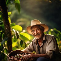 Landscape outdoors farmer. 