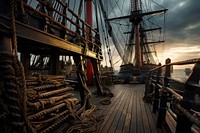 Pirates ship sailboat outdoors vehicle. AI generated Image by rawpixel.