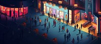 People walking in city. AI generated Image by rawpixel.