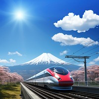 Train vehicle railway. AI generated Image by rawpixel.