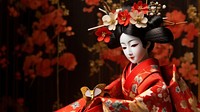 Hina doll adult robe representation. AI generated Image by rawpixel.