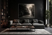 Living room architecture comfortable furniture. AI generated Image by rawpixel.