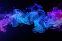 Smoke  purple blue. 