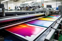 Printing factory manufacturing machine. AI generated Image by rawpixel.