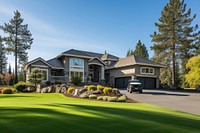 House lawn car architecture. 