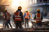 Construction working helmet worker. 