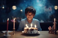 Birthday cake dessert candle party. AI generated Image by rawpixel.