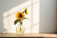 Sunflower plant table vase. AI generated Image by rawpixel.