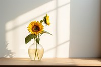 Sunflower plant table vase. 