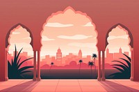 Morocco architecture outdoors silhouette. AI generated Image by rawpixel.