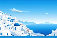 Santorini Greece santorini mountain outdoors. AI generated Image by rawpixel.