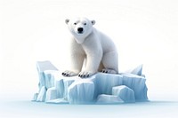 Bear ice wildlife outdoors. AI generated Image by rawpixel.