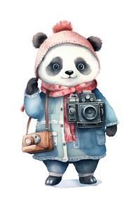 Camera panda cute toy. 