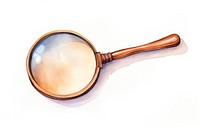Magnifying glass magnifying cookware circle. AI generated Image by rawpixel.