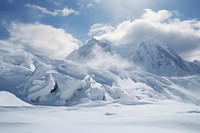 Snow mountian mountain outdoors nature. AI generated Image by rawpixel.