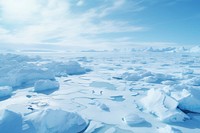 Arctic ocean landscape mountain outdoors. AI generated Image by rawpixel.