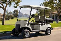 Golf car, realistic vehicle