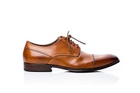 Elegant brown leather dress shoe with laces. Classic brown leather design, perfect for formal occasions. Sleek brown leather shoe for stylish looks.