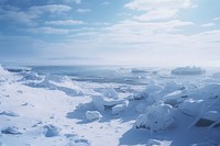 Arctic landscape snow outdoors. AI generated Image by rawpixel.