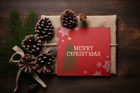 Season's greetings mockup, card design psd