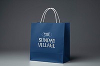 Paper shopping bag mockup psd