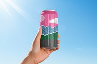 Soda can, beverage product packaging