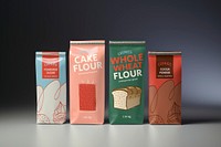 Baking flour bag mockup, product packaging psd