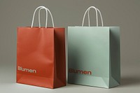 Paper shopping bag mockup psd