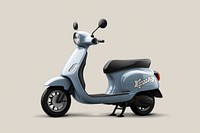 Motorcycle scooter mockup, realistic vehicle psd