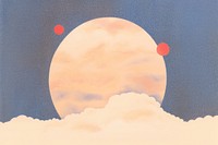 Clean background nature moon sky. AI generated Image by rawpixel.