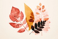 Fall leaves art pattern plant. 