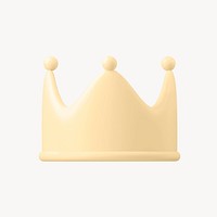 Golden crown, 3d design resource