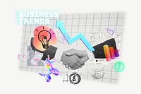 Business trends, 3d remix psd