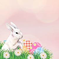 Easter bunny border background