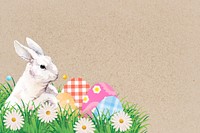 Easter bunny border background