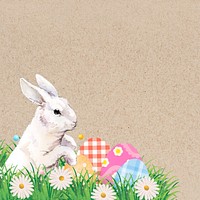 Easter bunny border background