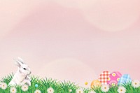 Easter bunny border background