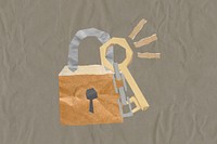 Lock and key, paper craft remix