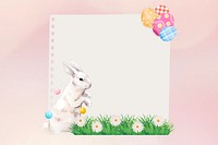 Easter bunny, note paper remix