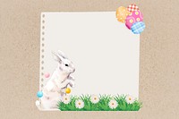 Easter bunny, note paper remix