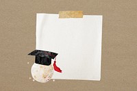 Graduate globe, note paper remix