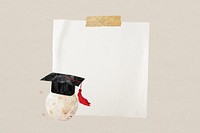 Graduate globe, note paper remix