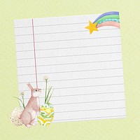 Easter bunny, note paper remix