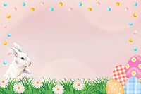 Easter bunny frame background
