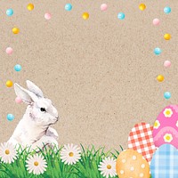 Easter bunny frame background