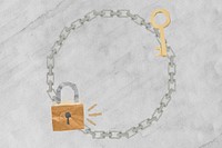 Lock and key frame background